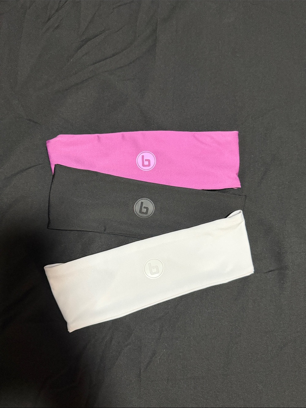 Performance Headband Set - Pink, Black & White